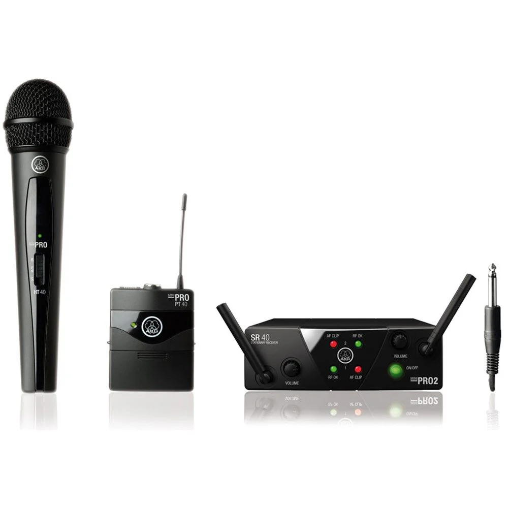 AKG WMS 40 Mini2 Dual Wireless H/held & B/pack Band US45A/C