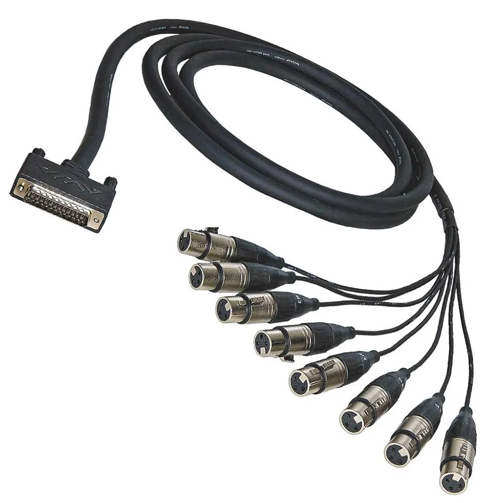 Alva DB25 to 8 x XLRF Cable Pro Series (10m)