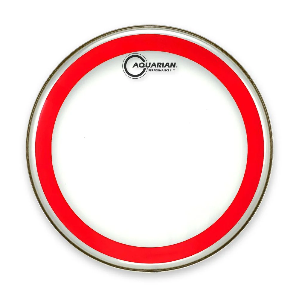 Aquarian PF13 13" Red Performance II 2-Ply Drum Head (Clear)