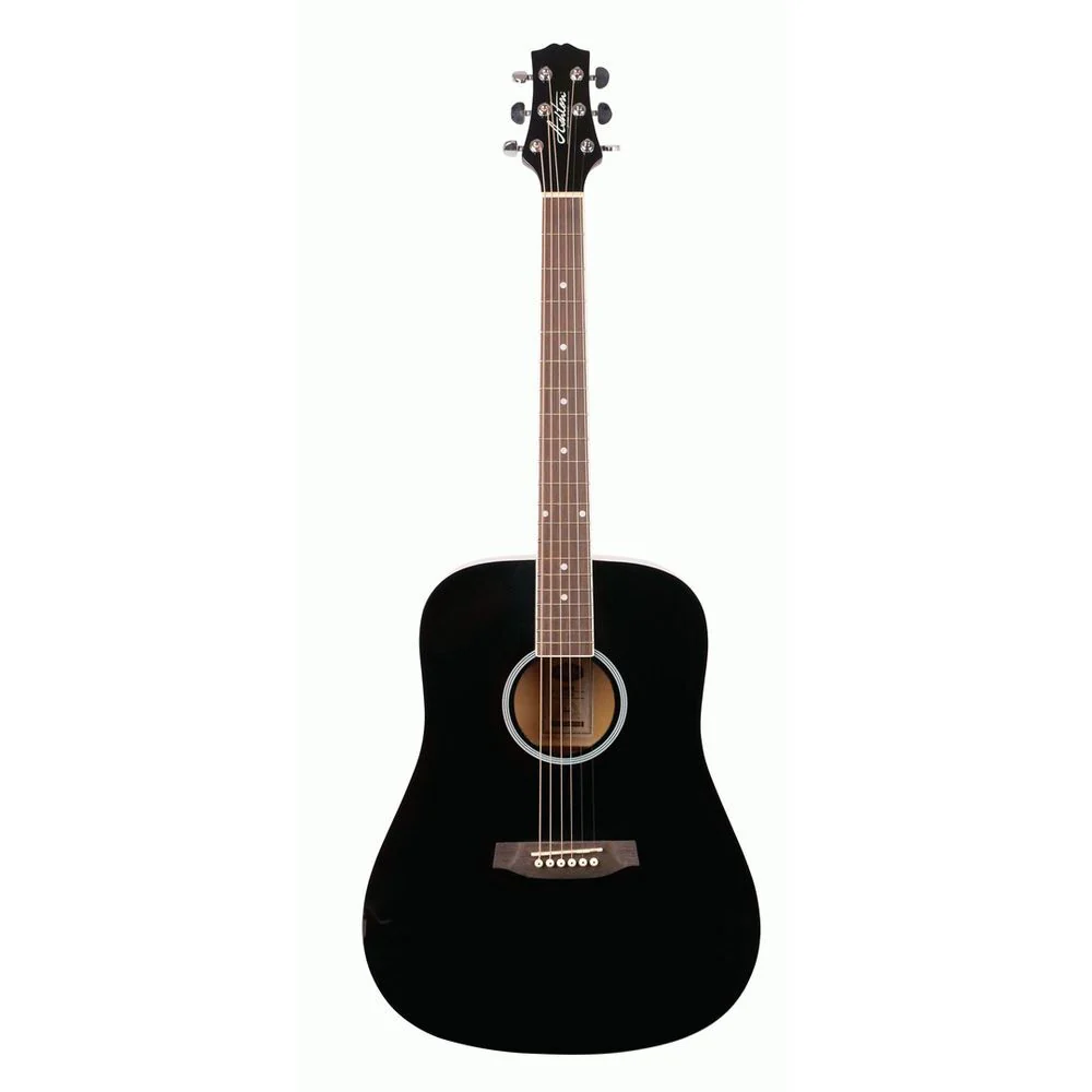 Ashton D20 BK Acoustic Guitar (Black)