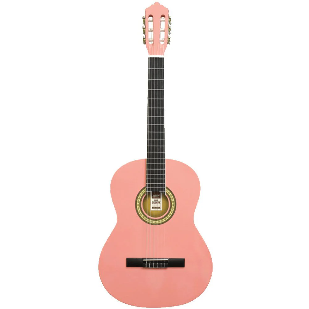 Ashton SPCG34 AM Starter Pack 3/4 Size Nylon String Guitar w/ Bag (Pink)