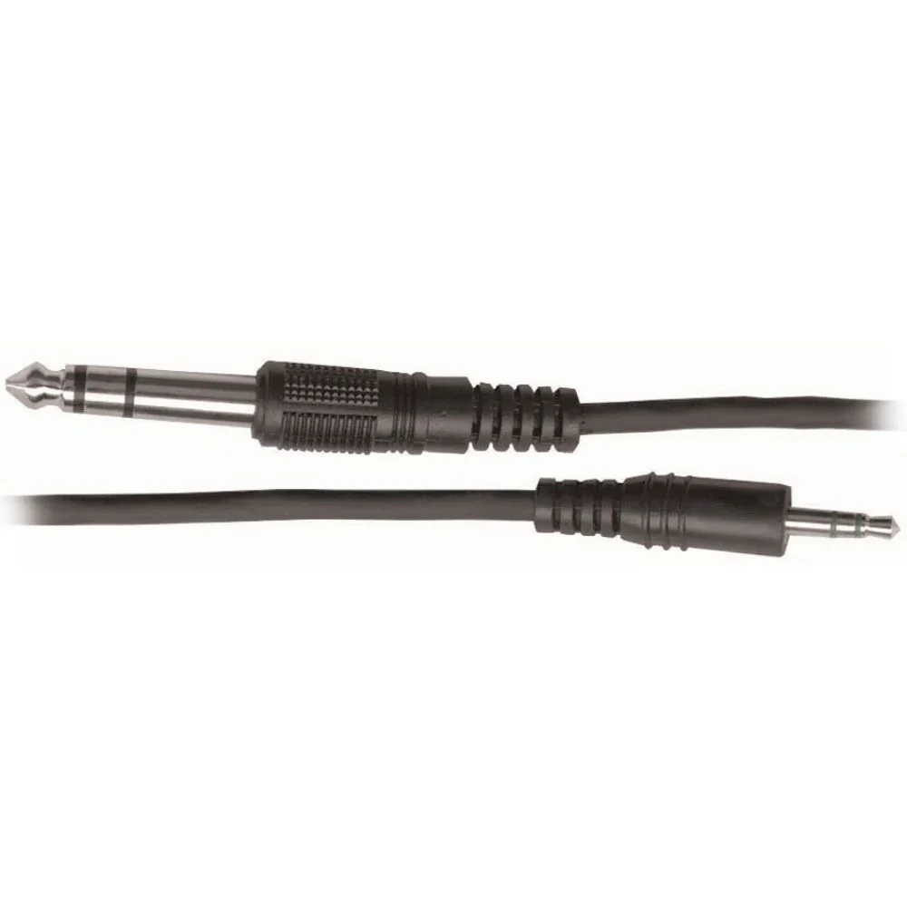 Australasian RCK2 3.5mm TRS to 6.5mm TRS Cable (6.5ft)