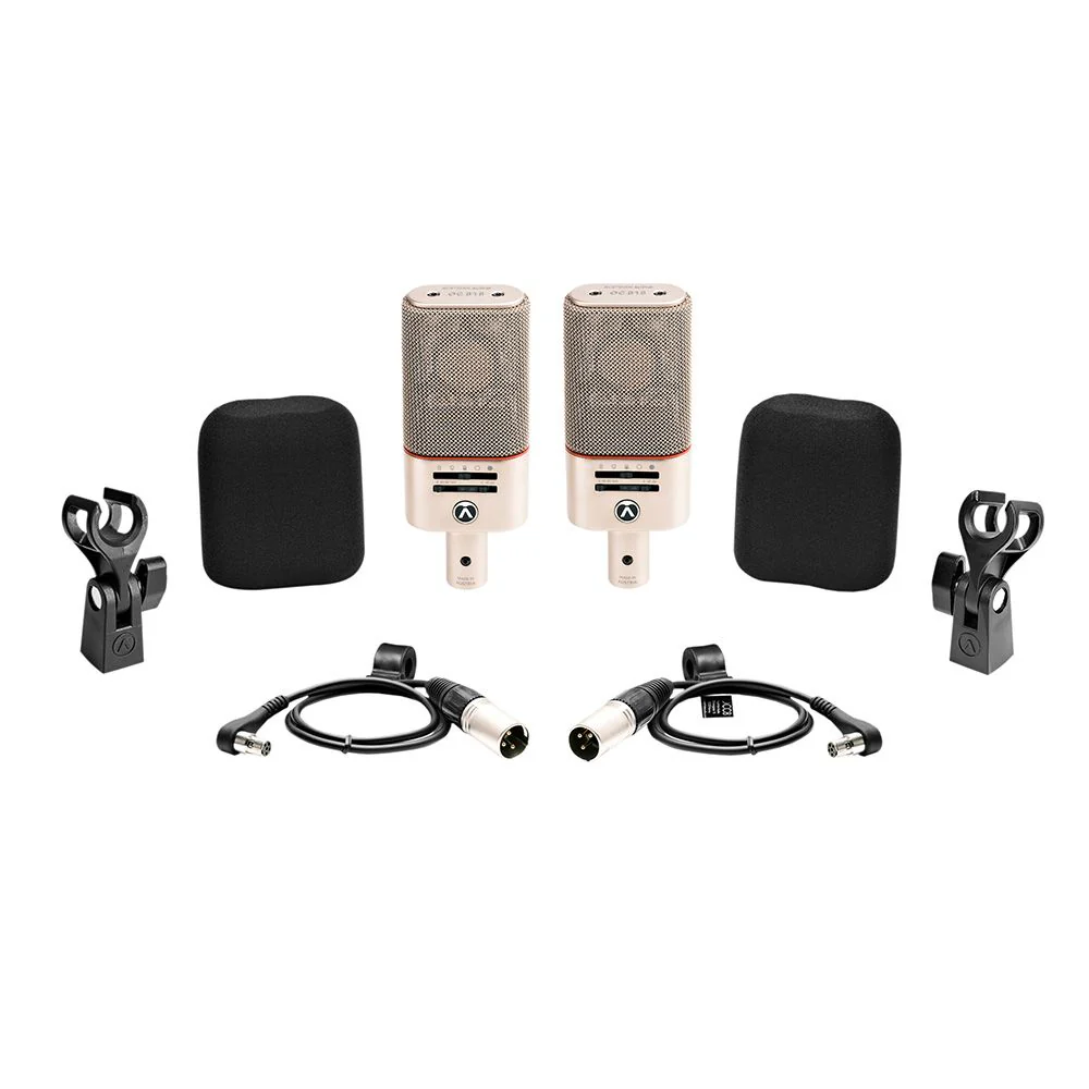 Austrian Audio OC818 Dual Set Go Matched Pair of Mics w/ Case & Accessories (Silver)
