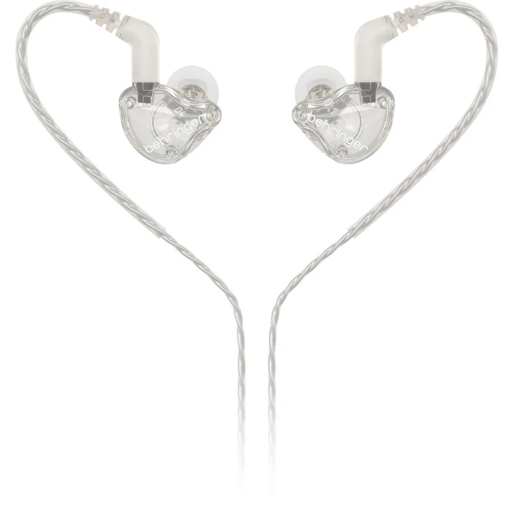 Behringer MO240-CL Pro In-Ear Studio Earphones (Clear)
