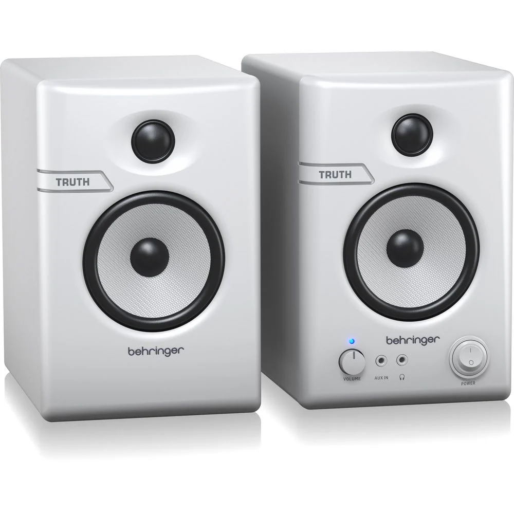 Behringer TRUTH 3.5" BT Studio Monitors w/ Bluetooth Connectivity (White)