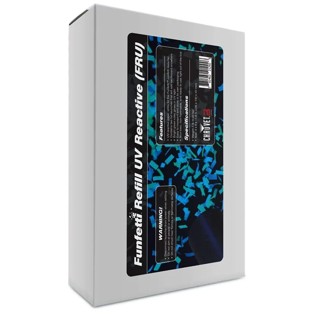Chauvet DJ Funfetti UV Confetti Refill (2 Full Launches)