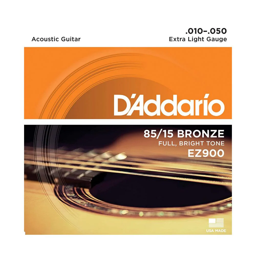 D'Addario EZ900 85/15 Bronze Acoustic Guitar Strings Extra Light (10-50)