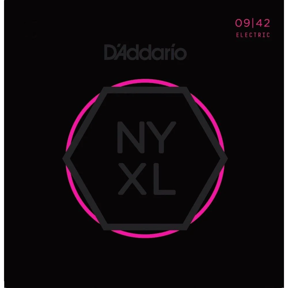 D'Addario NYXL0942 Nickel Wound Electric Guitar Strings - Super Light (9-42)