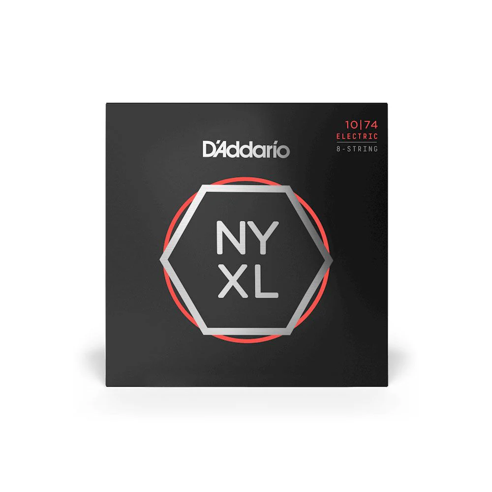 D'Addario NYXL1074 8-String Nickel Wound Electric Strings Light Top/Heavy Bottom (10-74)