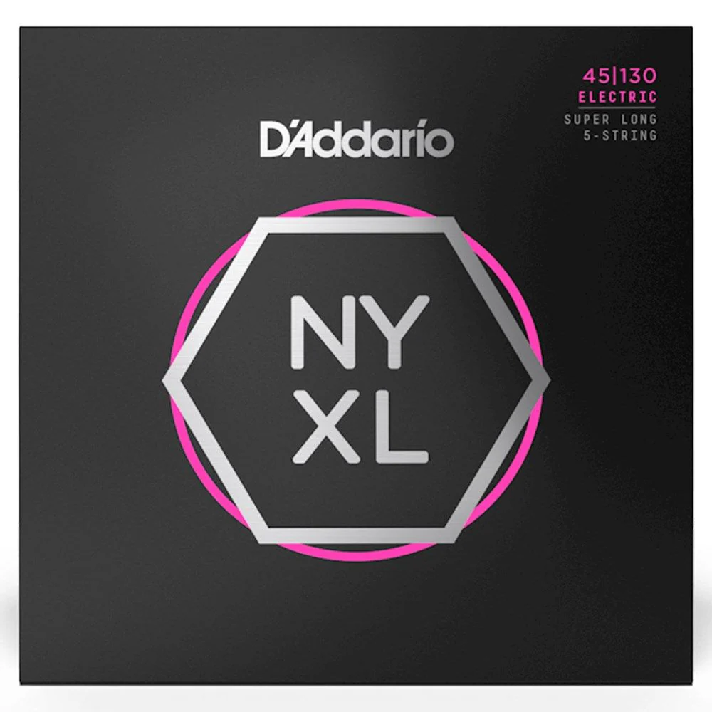 D'Addario NYXL45130SL Nickel Wound Bass Strings - Light Super Long Scale (45-130)