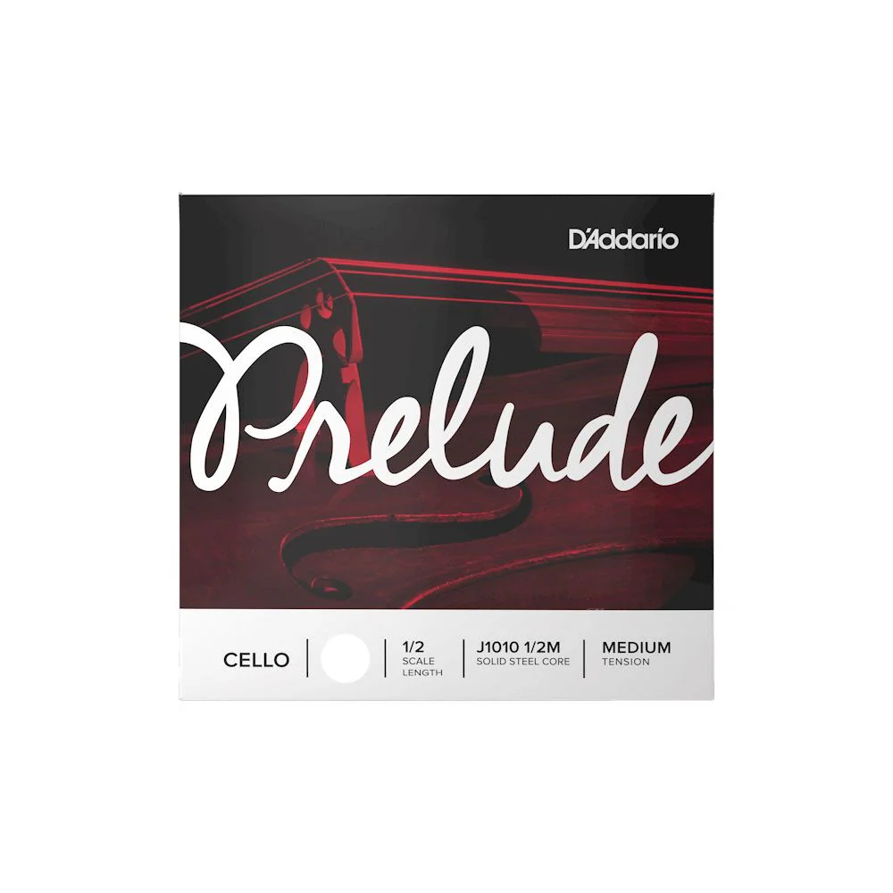 D'Addario Prelude Cello Single D String 1/2 Scale (Medium Tension)