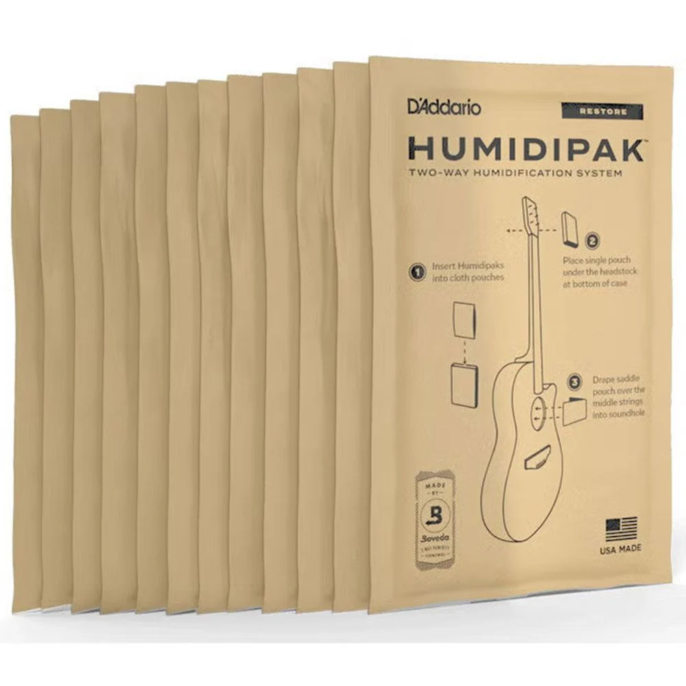 D'Addario Two-Way Humidification System Packets (12-Pack)