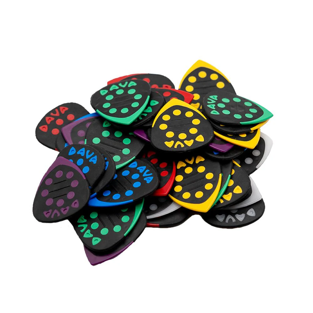 Dava Picks 6036 Grip Tips Guitar Picks Pack in 6-Colours (36-Pack)