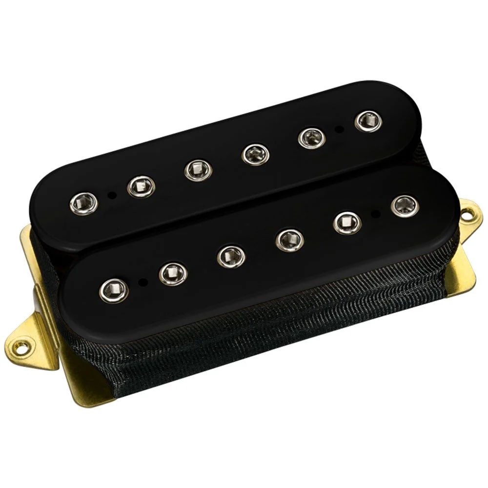 DiMarzio DP100FBK Super Distortion F-Spaced Humbucker (Black w/ Nickel Pole Pieces)