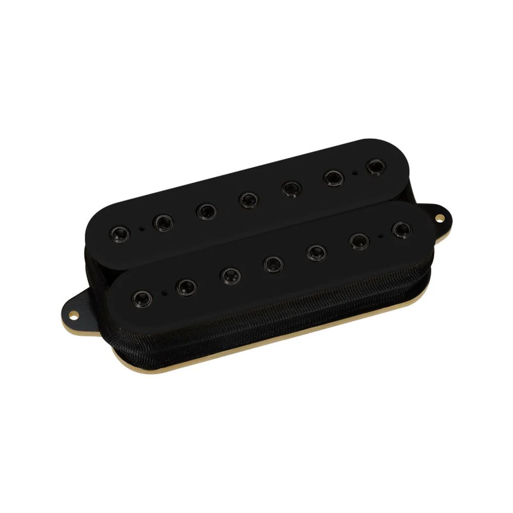 DiMarzio DP712BK+BK Super Distortion 7 Humbucker Pickup (Black w/ Black Pole Pieces)