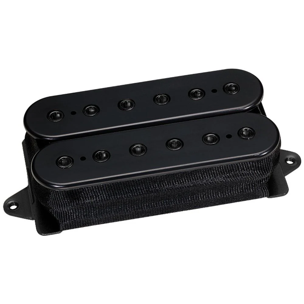 DiMarzio Evolution F Spaced Neck Humbucker Pickup w/ Black Poles Pieces (Black)