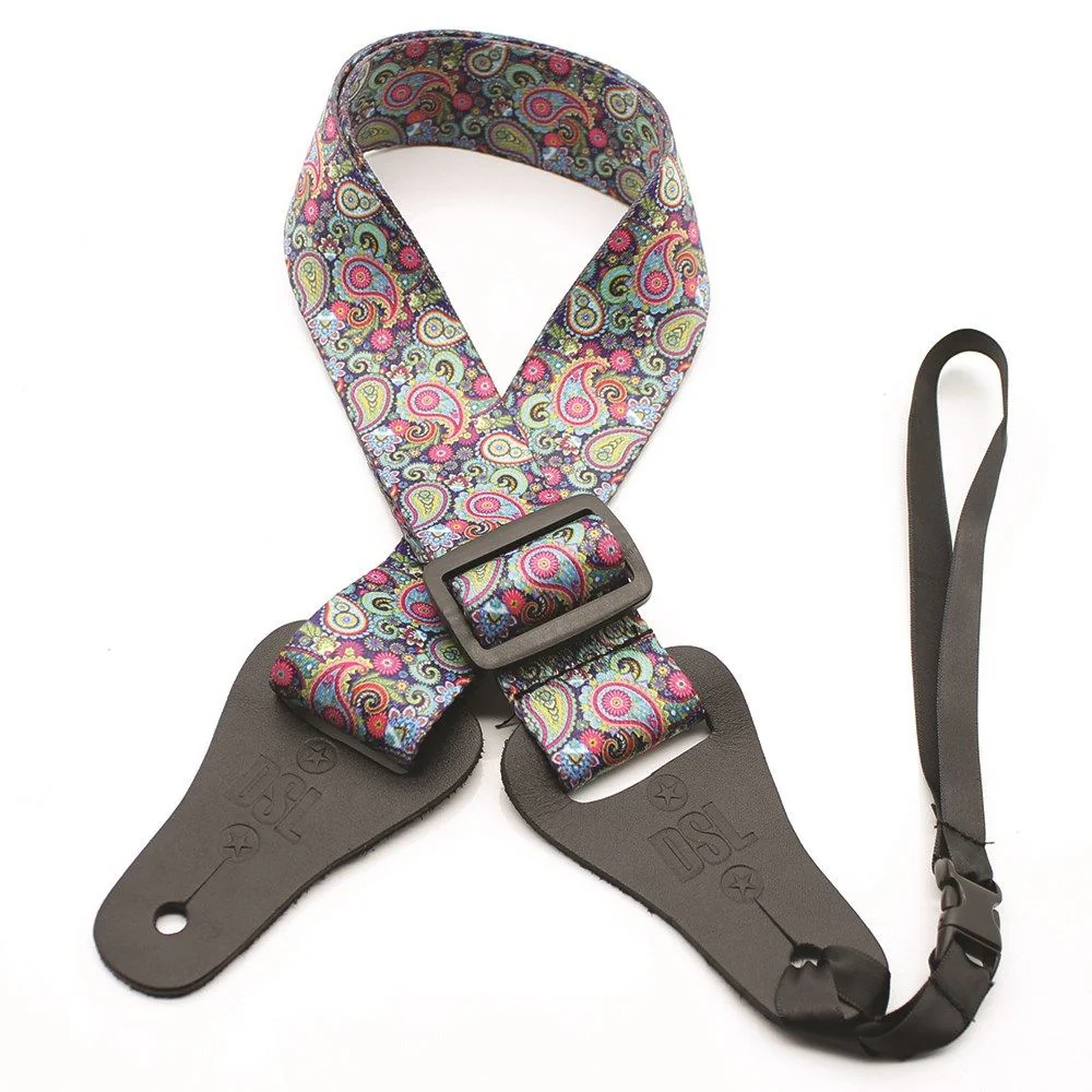 DSL Ukulele Strap (Paisley Purple, 1 1/2")