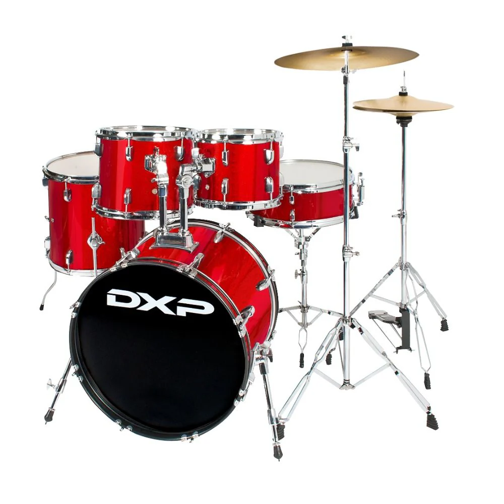 DXP Fusion 20" 5-Piece Drumkit w/ Cymbals & Throne (Candy Apple Sparkle)