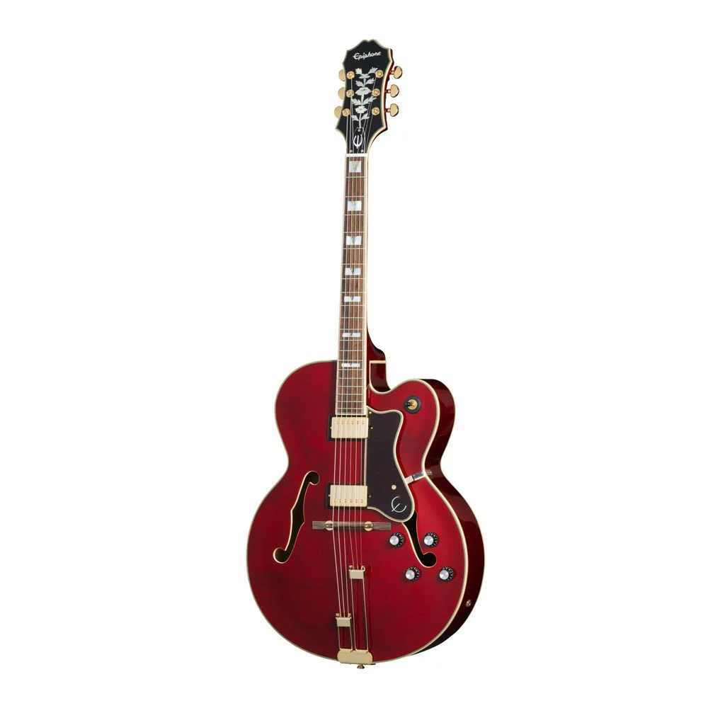 Epiphone Broadway Hollowbody Electric Guitar (Wine Red) inc Gig Bag