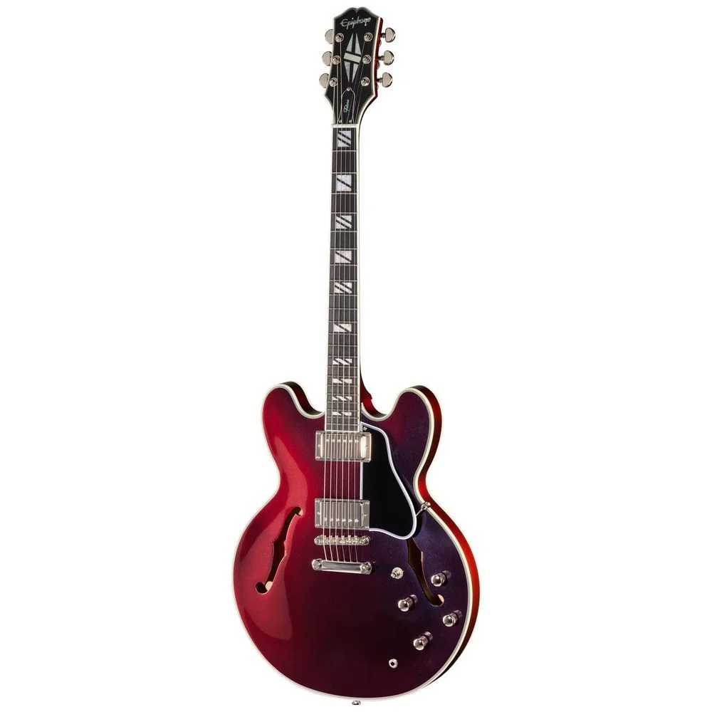 Epiphone Futura ES-355 Semi-Hollow Electric Guitar (Midnight Ember Shift) inc Gig