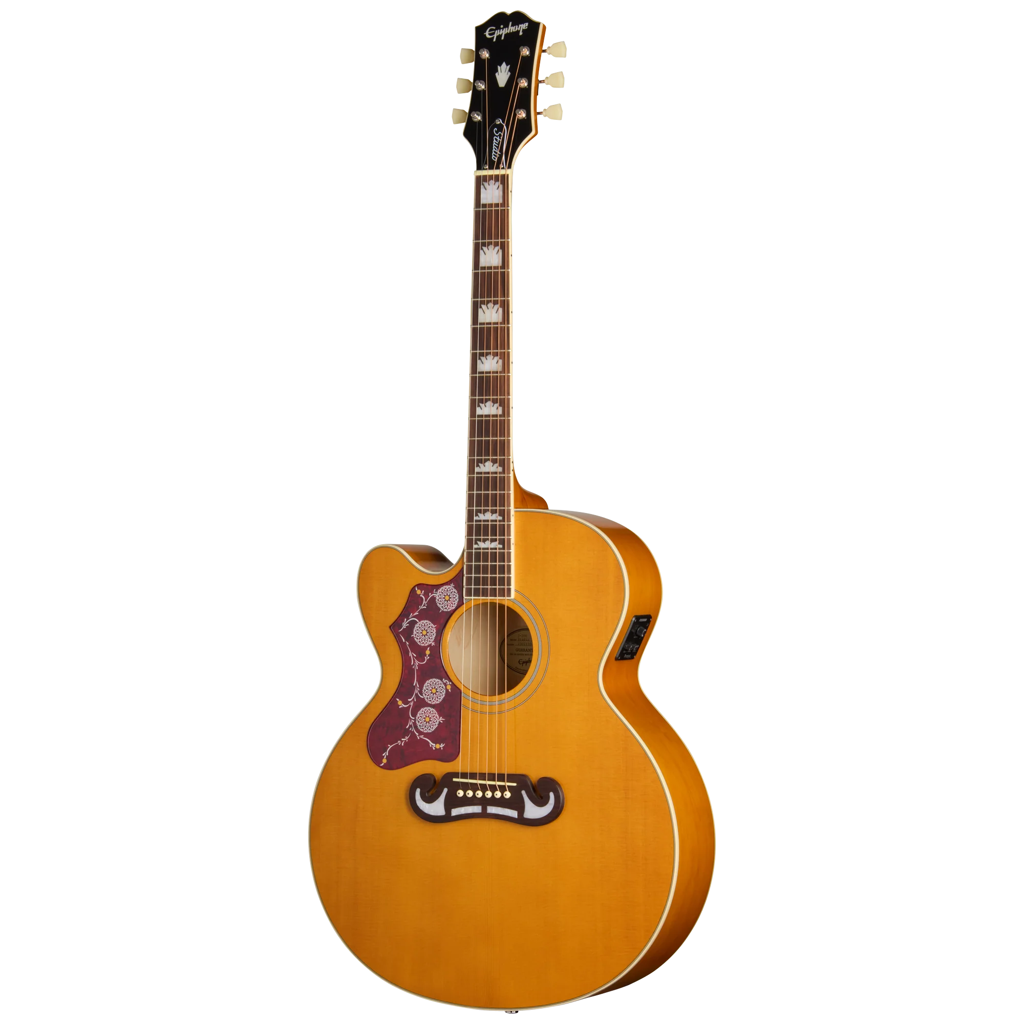 Epiphone Left-Handed J-200 Studio Acoustic Guitar (Natural)