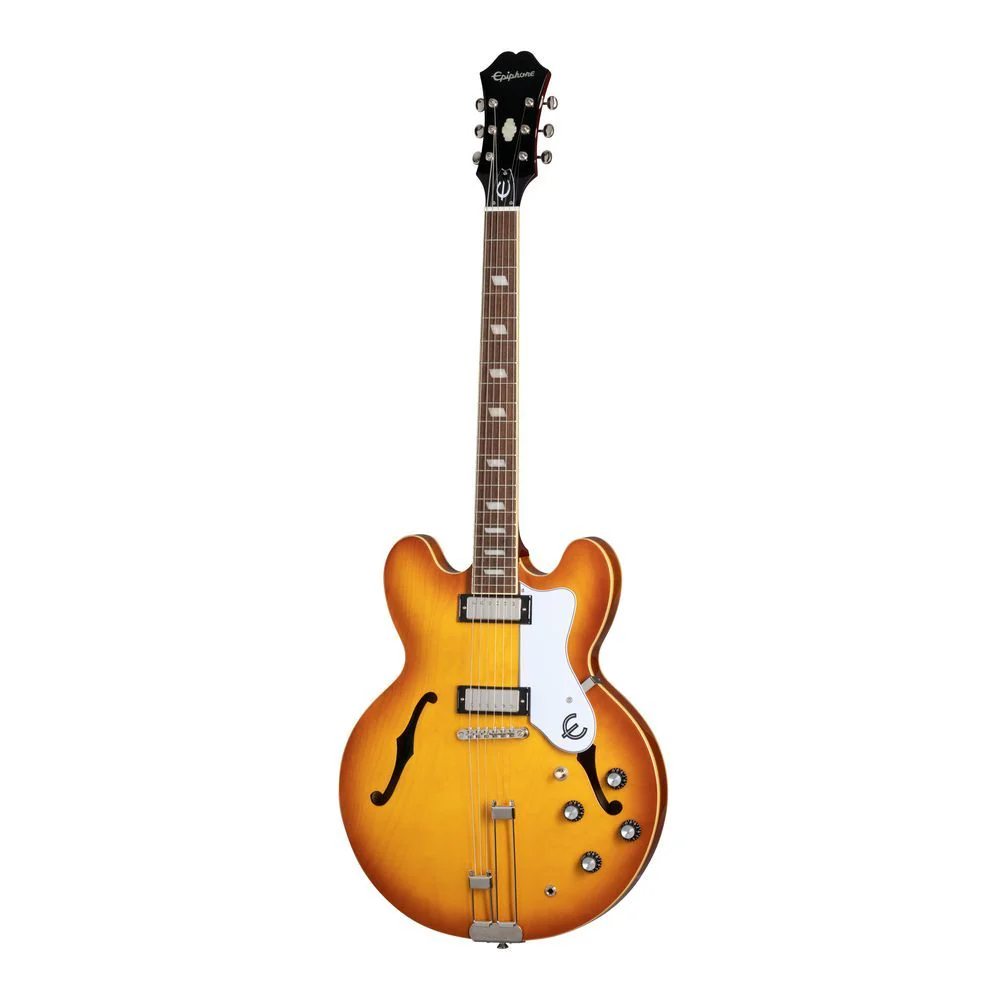 Epiphone Riviera Frequensator Semi-Hollow Electric Guitar (Royal Tan) inc Gig Bag