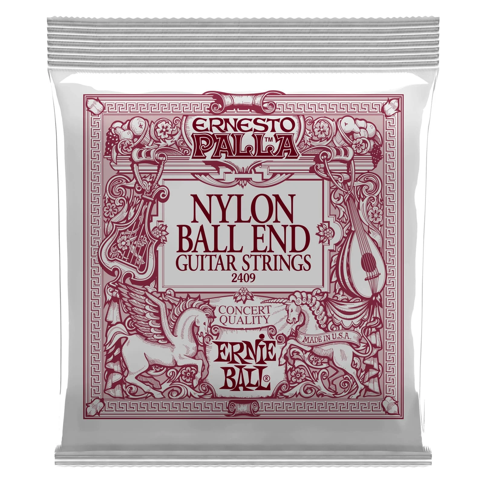 Ernie Ball 2409 Ernesto Palla Ball End Nylon Classical Guitar Strings Black & Gold