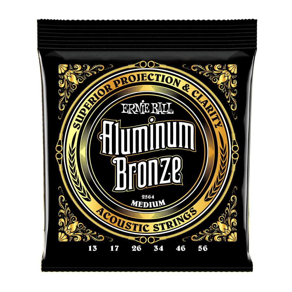 Ernie Ball Aluminium Bronze Acoustic Guitar Strings - Medium (13-56)