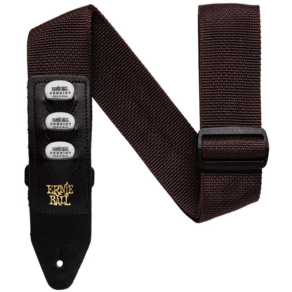 Ernie Ball Pickholder Strap (Brown)