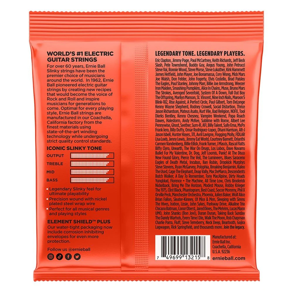 Ernie Ball Skinny Top Heavy Bottom Slinky Nickel Wound Electric Strings 3-PACK 10-52