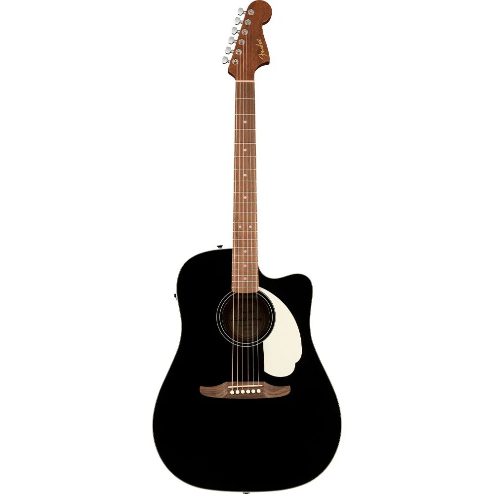 Fender California Standard Redondo CE Spruce Top Ivory Pickguard (Black)