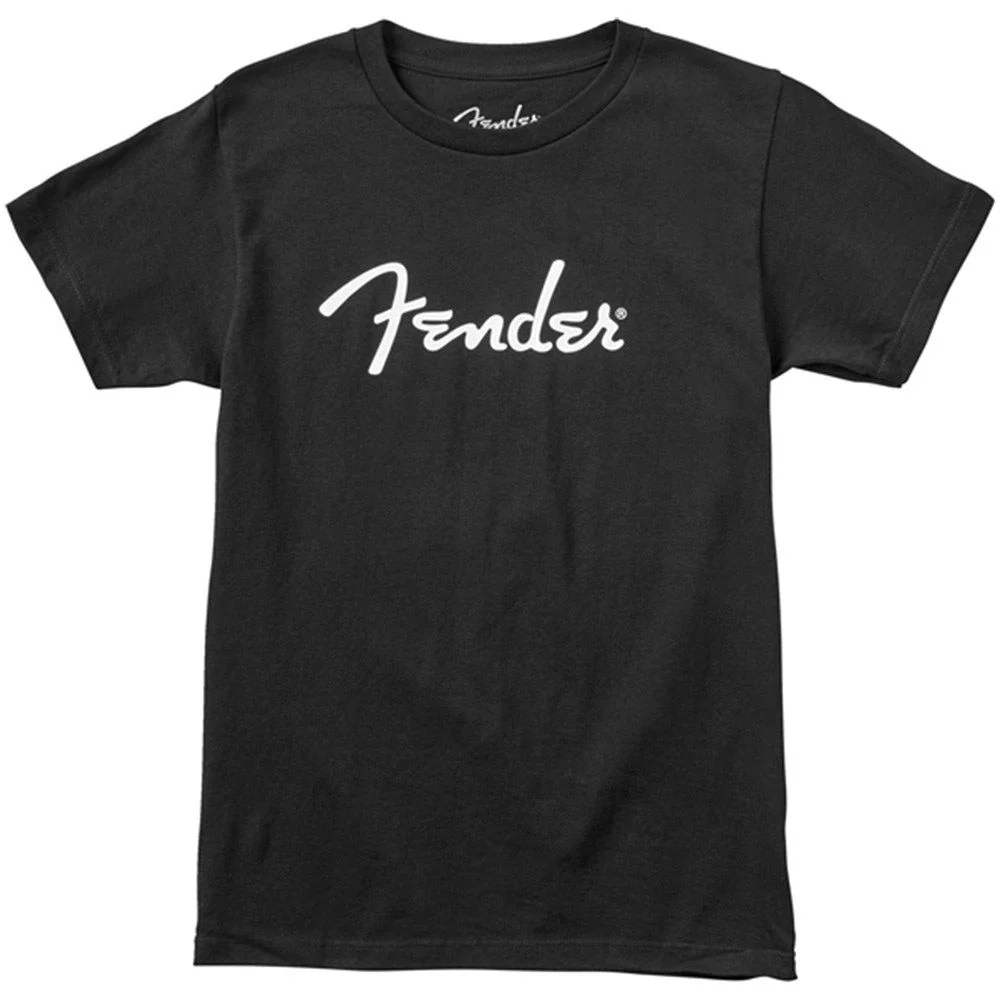 Fender Spaghetti Logo T-Shirt (Black, Large)