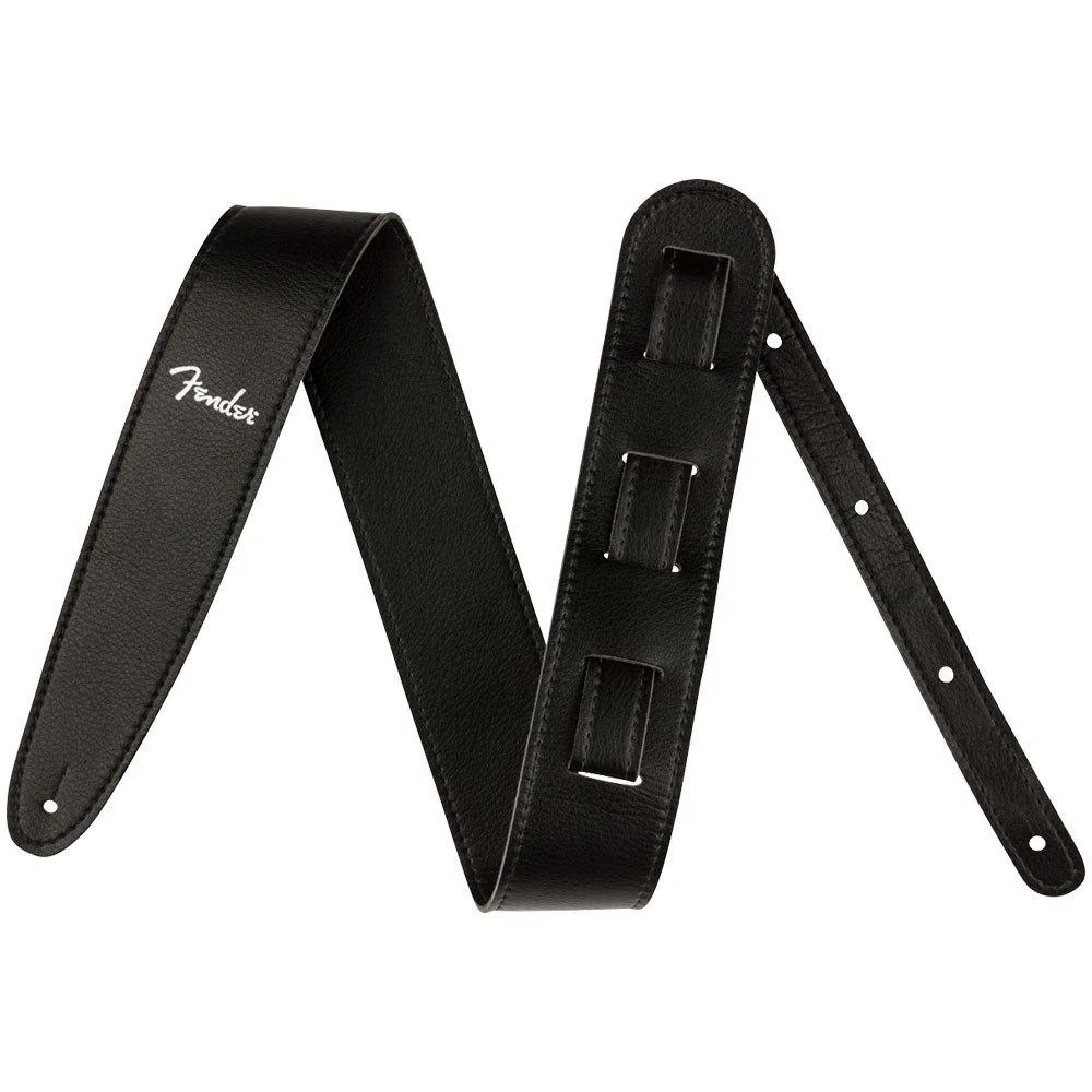 Fender Vegan Leather Strap - 2.5" (Black)