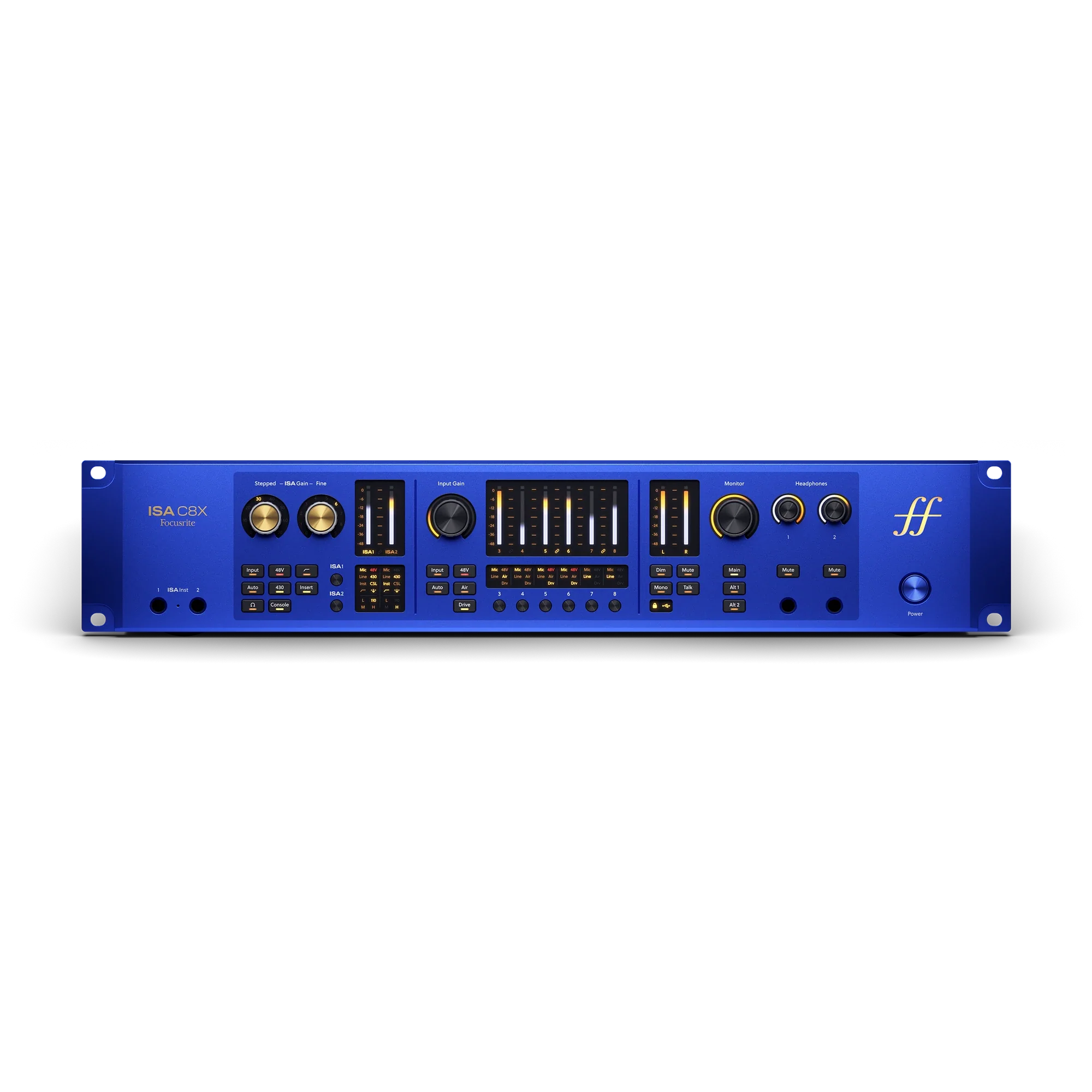 Focusrite ISA C8X 26-Input 28-Output 8-Preamp USB-C Audio Interface w/ 2 x ISA Preamps