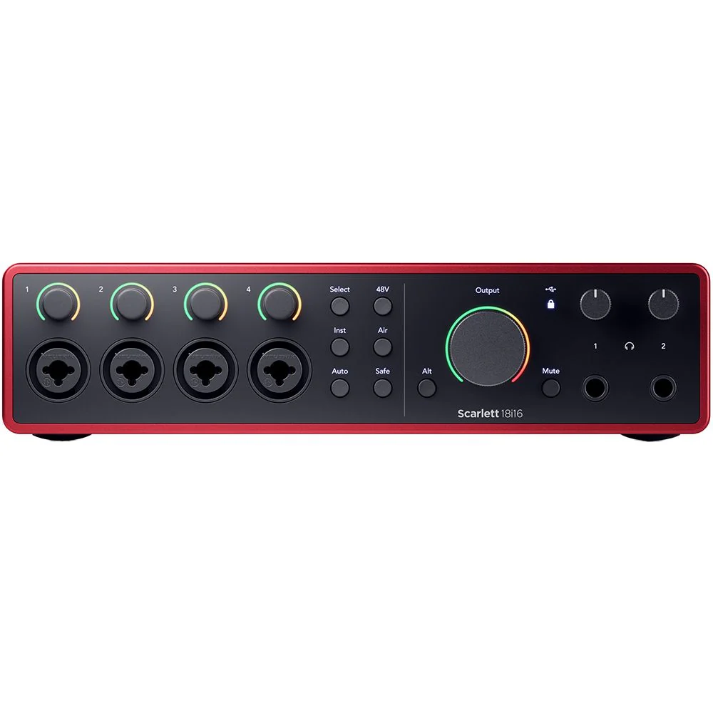 Focusrite Scarlett 18i16 Gen 4 18-in/16-out USB Audio Interface w/ Auto Gain
