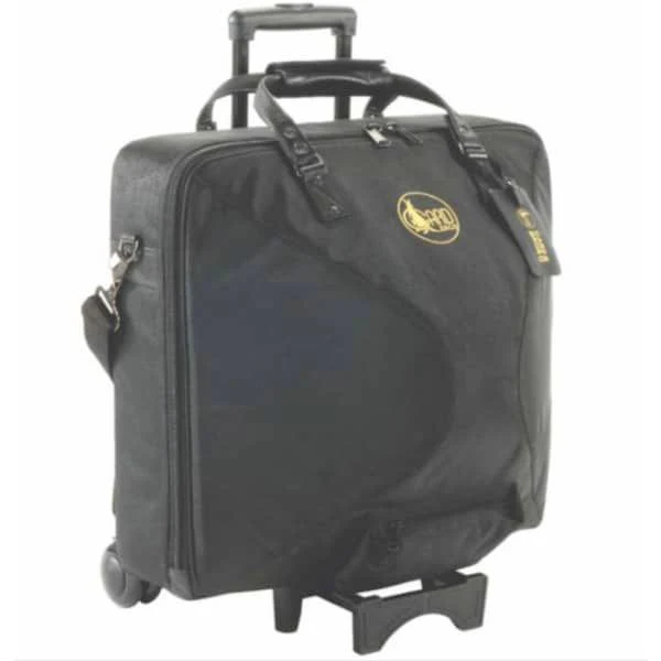 Gard French Horn Screw Bell Wheelie Gig Bag - Leather Black