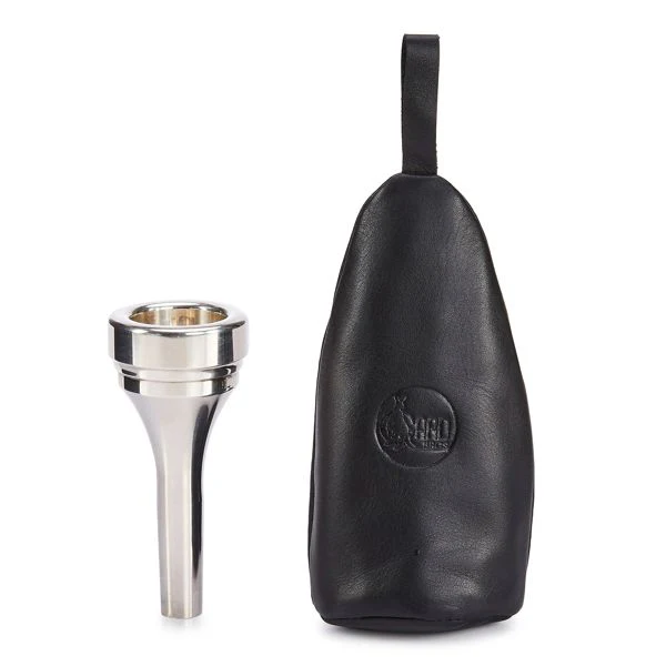 Gard Single Tuba Bottle-Shaped Mouthpiece Pouch - Leather Black