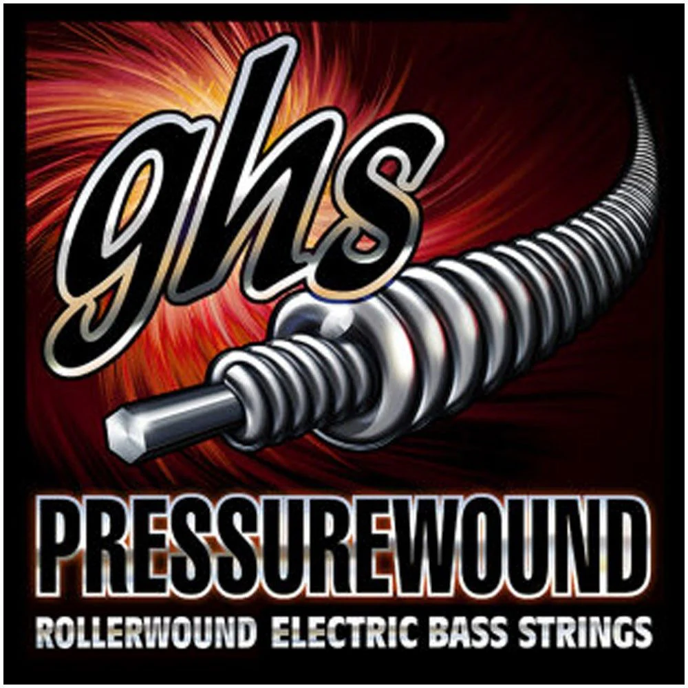 GHS Pressurewound 5-String Bass String Set - Medium (44-128)
