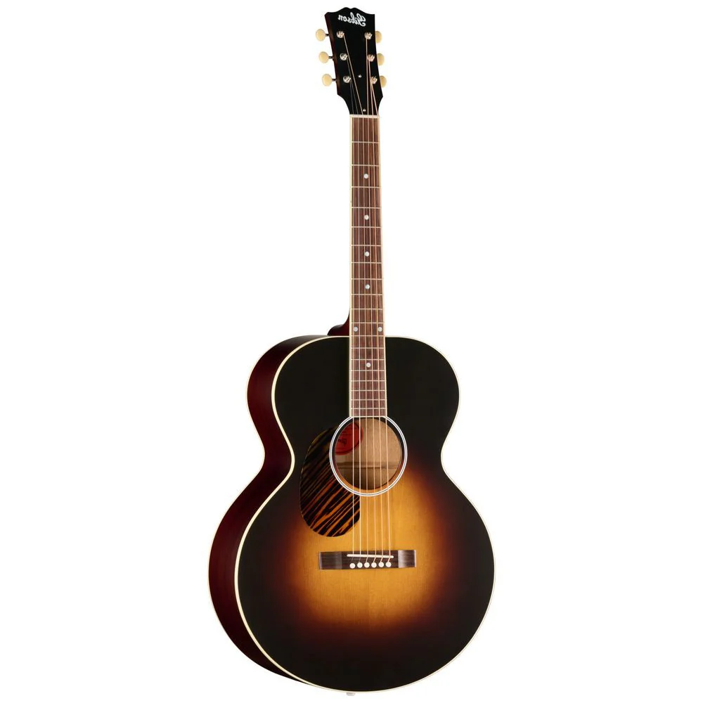 Gibson Left-Handed J-185 Century 12-Fret Acoustic (Vintage Sunburst) inc Hard