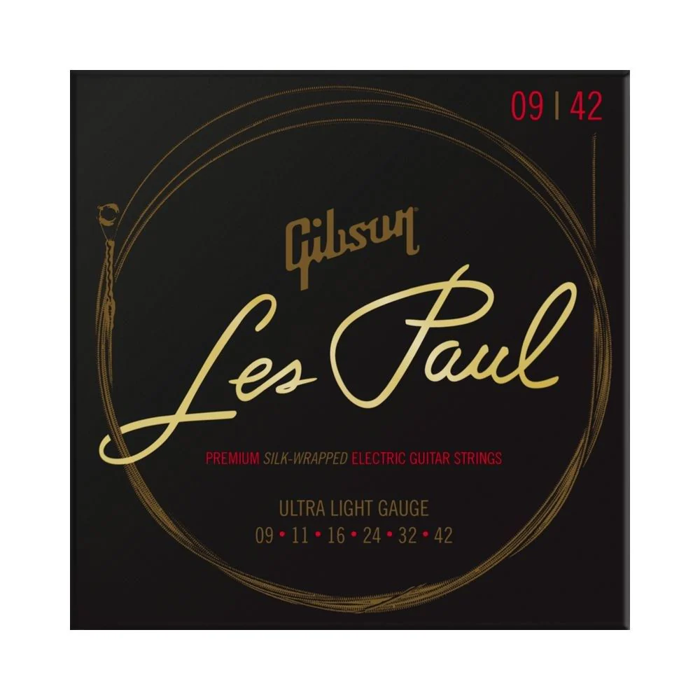 Gibson Les Paul Premium Electric Guitar Strings Ultra Light 9 - 42
