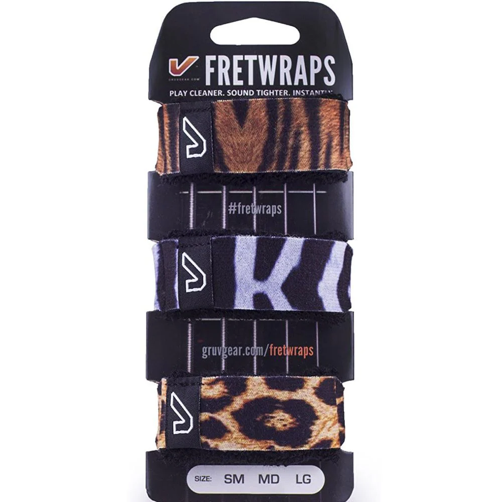 Gruvgear Fretwrap String Muter 3-Pack - Medium (Safari)