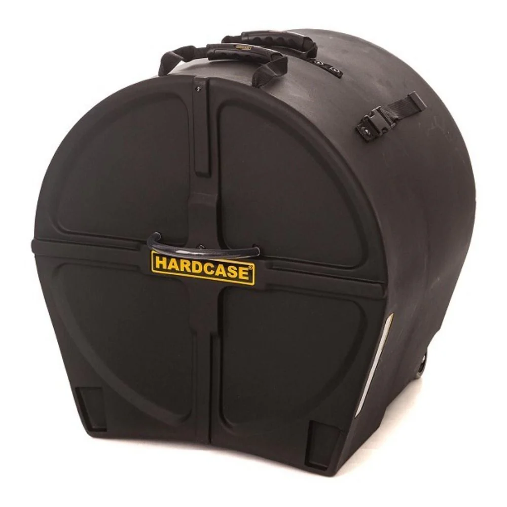 Hardcase 20" Lined Bass Drum Case (Dark Green)