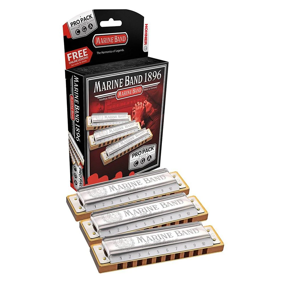 Hohner Marine Band - Pro Pack w/ C G & A