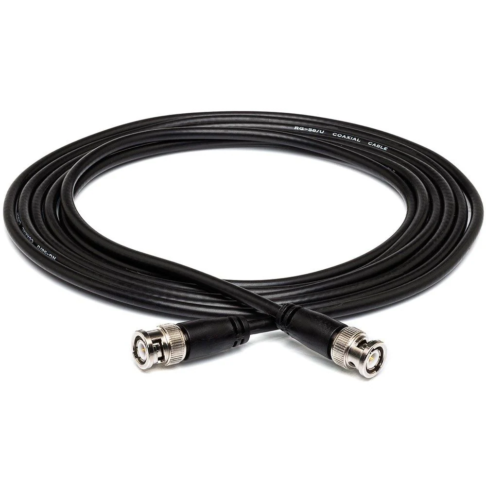 Hosa BNC-58-101 50ohm Coaxial BNC Cable (1ft)