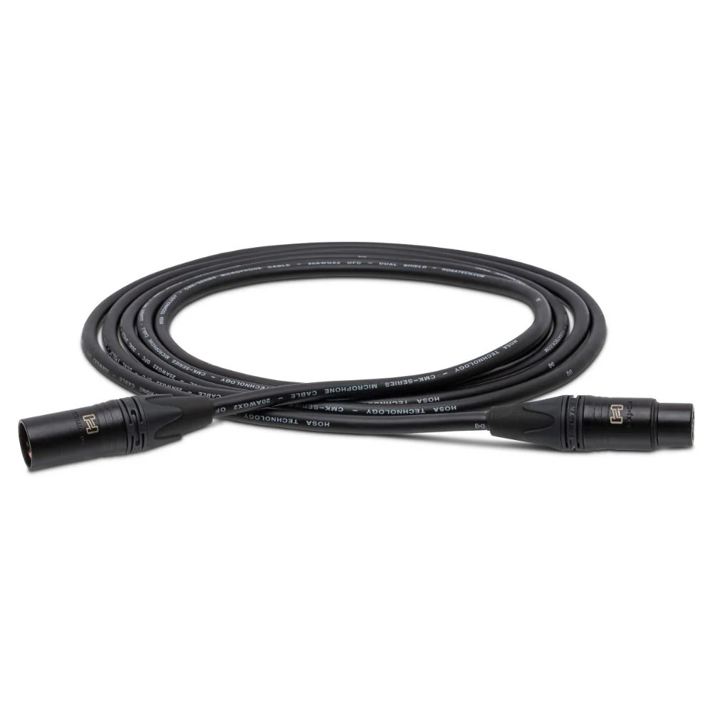 Hosa CMK015AU Edge Microphone Cable Neutrik XLR3F to XLR3M (15 ft)