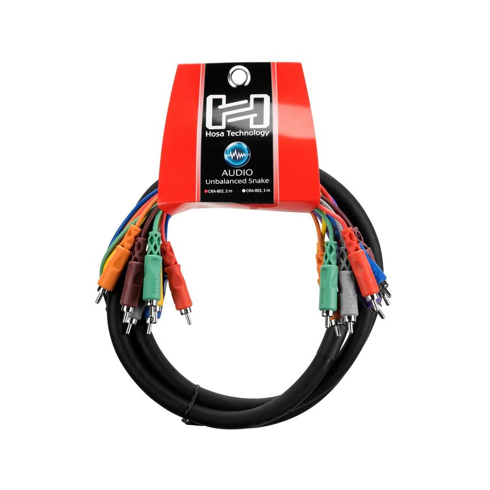 Hosa CRA802 Unbalanced Snake RCA to RCA (2m)