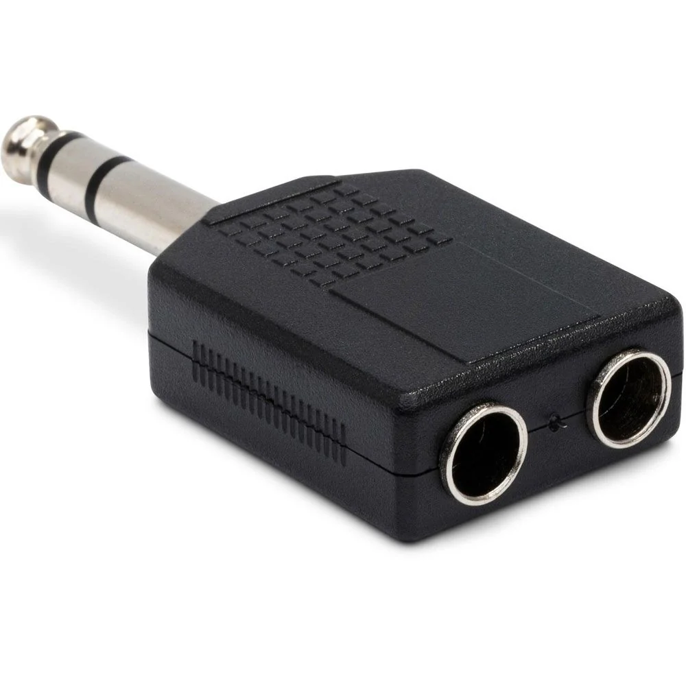 Hosa GPP359 Adapter Dual 1/4 in TRS to 1/4 in TRS