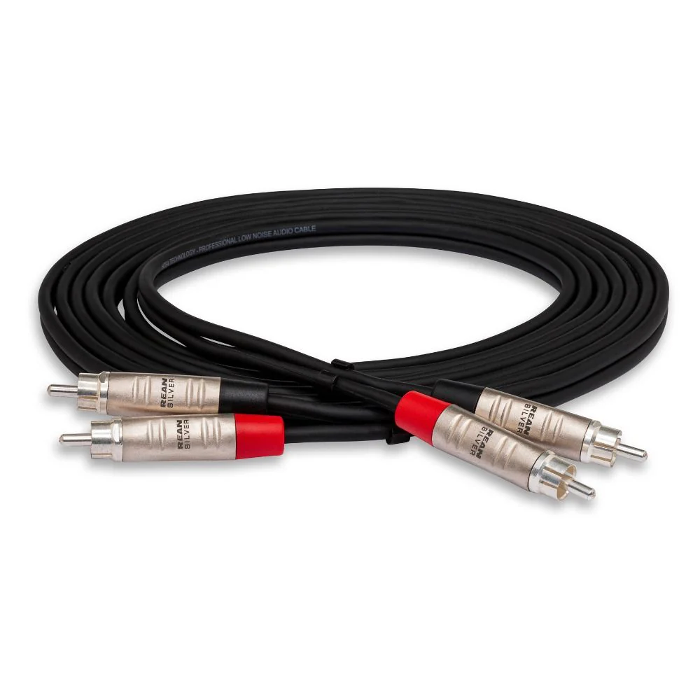 Hosa HRR020X2 Pro Stereo Interconnect Dual REAN RCA to Same (20 ft)