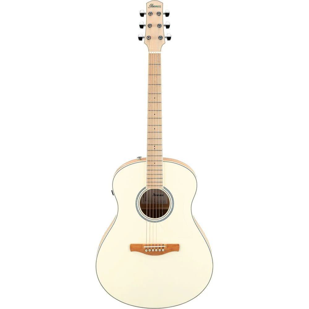 Ibanez AAM370M2E Open Pore Acoustic Guitar (Trans Antique White Peach Fuzz)