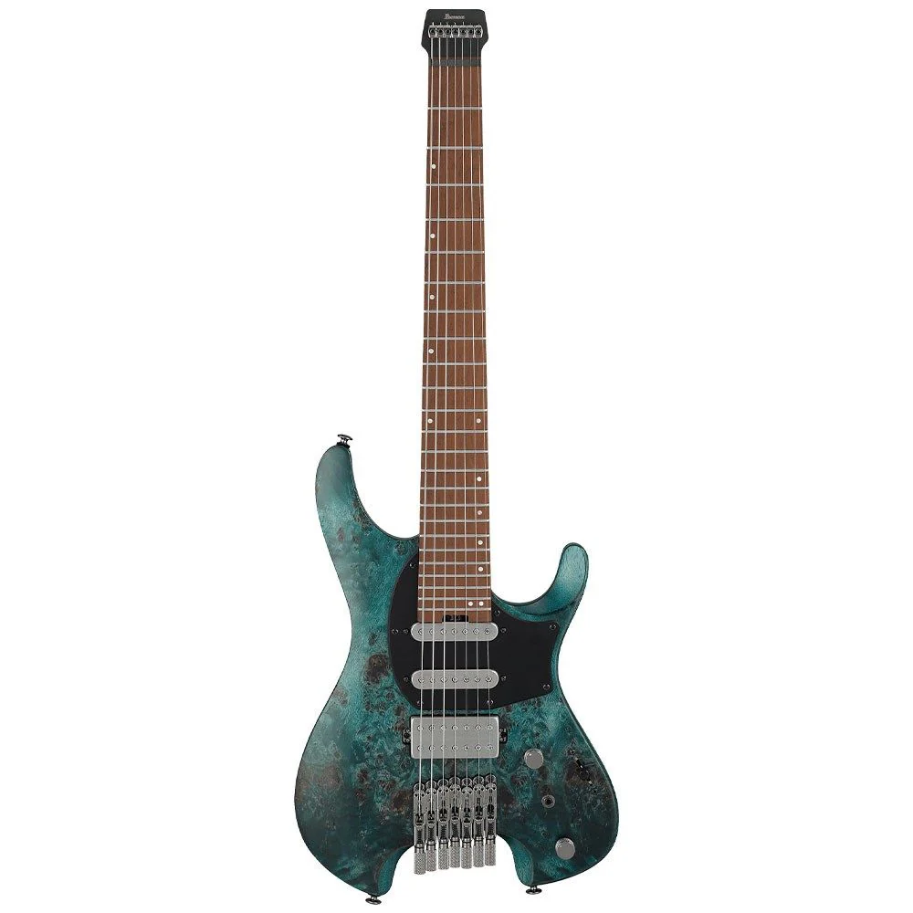 Ibanez Q547PB 7 String Electric Guitar (Cosmic Blue Low Gloss) inc Gig Bag
